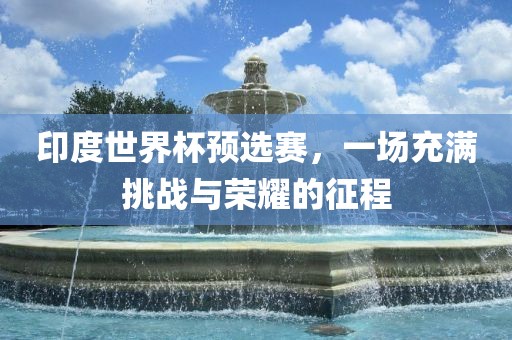 印度世界杯预选赛，一场充满挑战与荣耀的征程