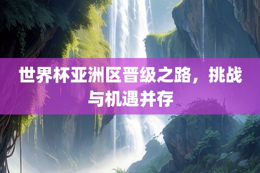 世界杯亚洲区晋级之路，挑战与机遇并存
