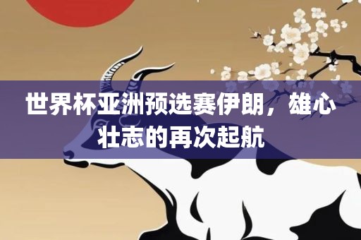 世界杯亚洲预选赛伊朗，雄心壮志的再次起航
