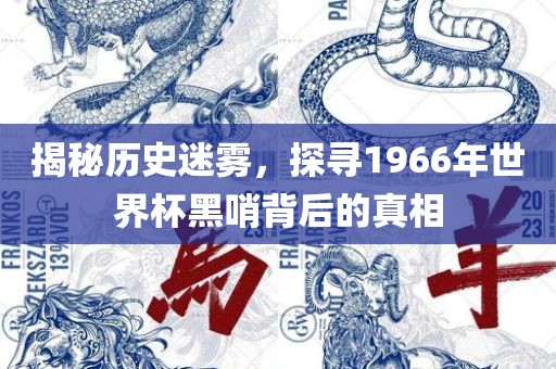 揭秘历史迷雾，探寻1966年世界杯黑哨背后的真相
