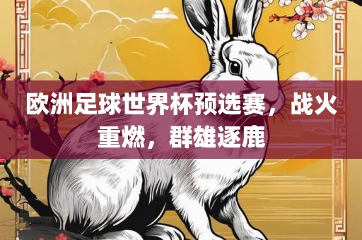 欧洲足球世界杯预选赛，战火重燃，群雄逐鹿