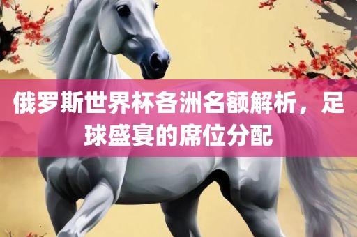 俄罗斯世界杯各洲名额解析，足球盛宴的席位分配