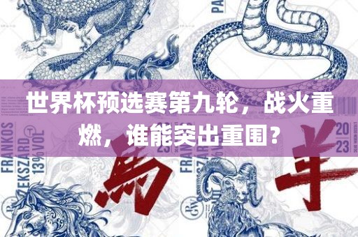 世界杯预选赛第九轮，战火重燃，谁能突出重围？