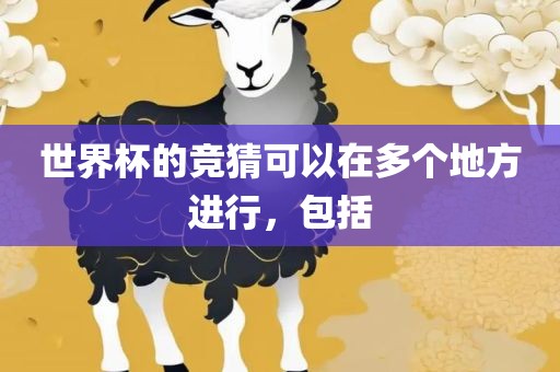 世界杯的竞猜可以在多个地方进行，包括
