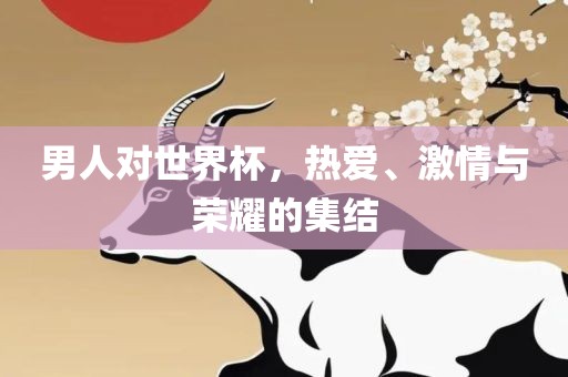 男人对世界杯，热爱、激情与荣耀的集结