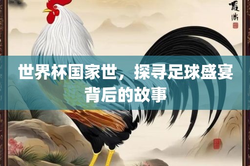 世界杯国家世，探寻足球盛宴背后的故事