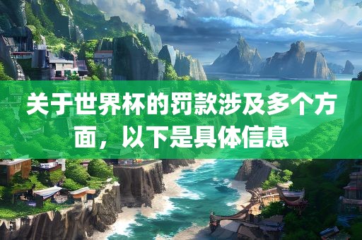 关于世界杯的罚款涉及多个方面，以下是具体信息
