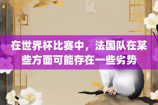 在世界杯比赛中，法国队在某些方面可能存在一些劣势