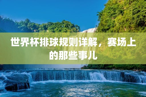 世界杯排球规则详解，赛场上的那些事儿