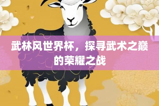 武林风世界杯，探寻武术之巅的荣耀之战