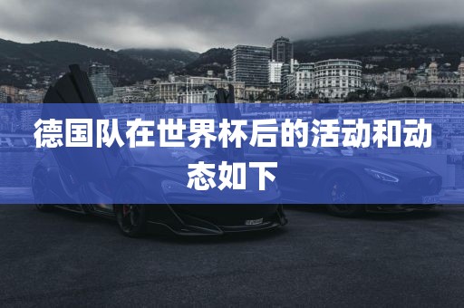 德国队在世界杯后的活动和动态如下