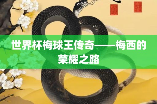 世界杯梅球王传奇——梅西的荣耀之路